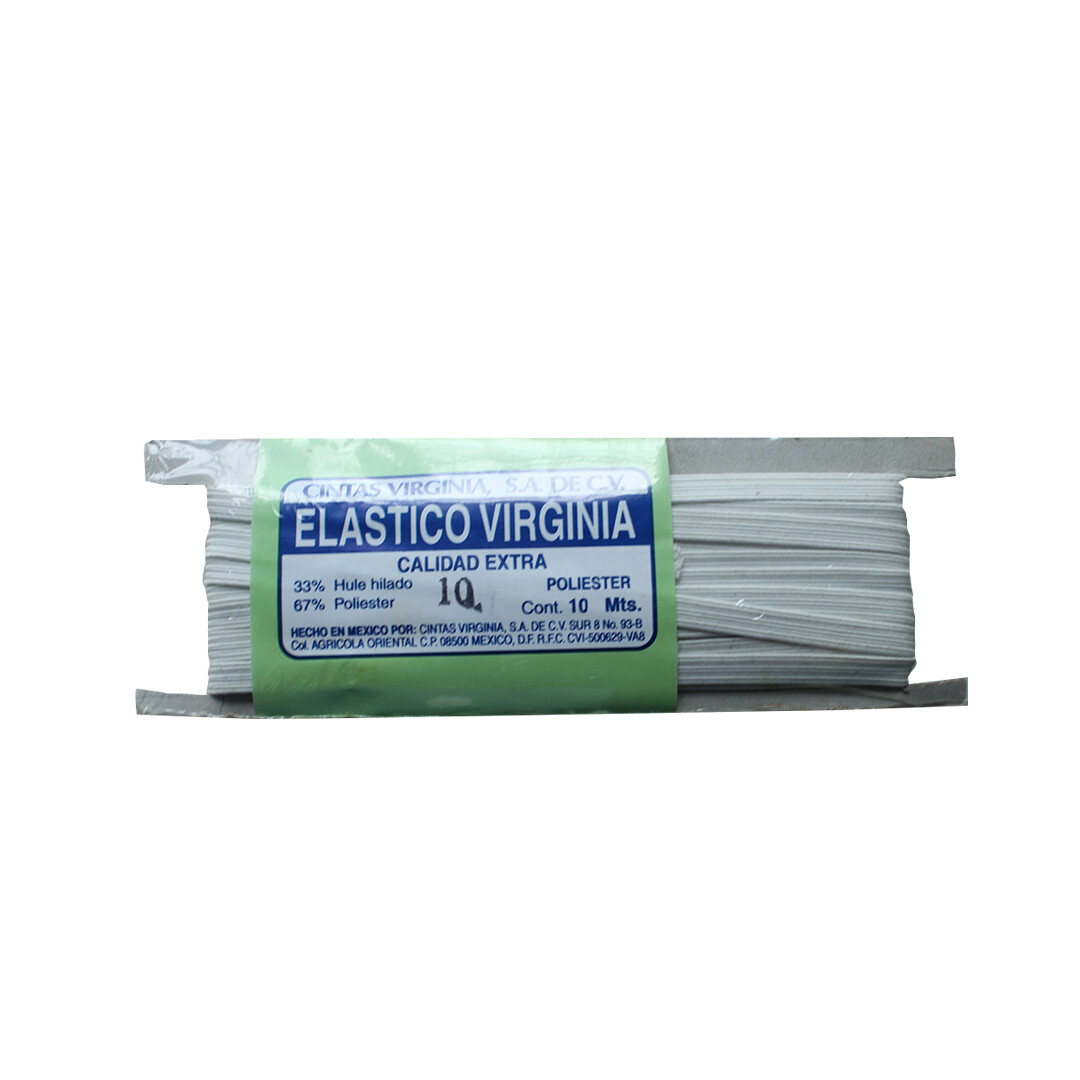 ELASTICO VIRG. POLY. BCO. 10 PZ.