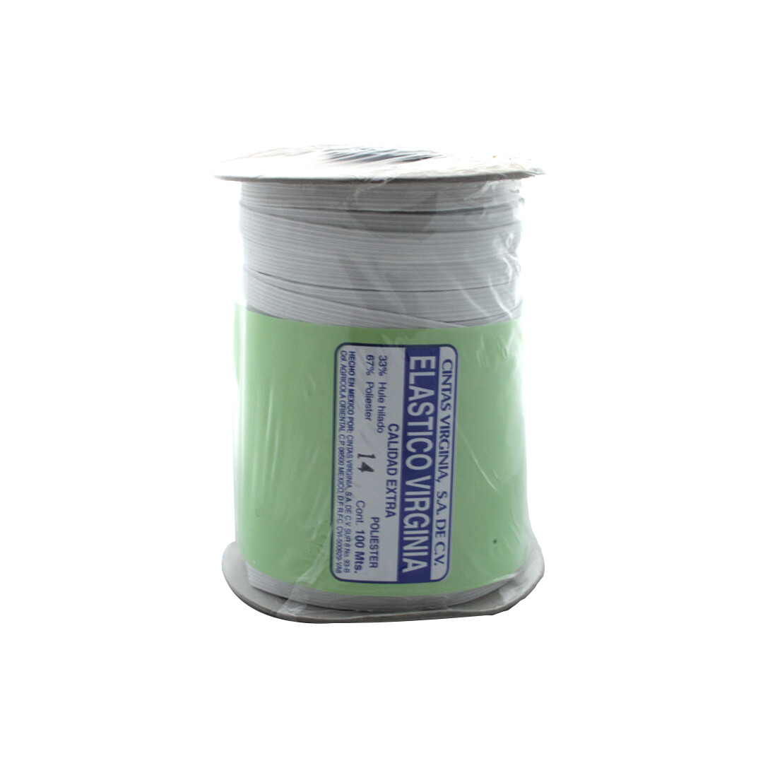 ELASTICO VIRG. POLY. BCO. 14 RLL