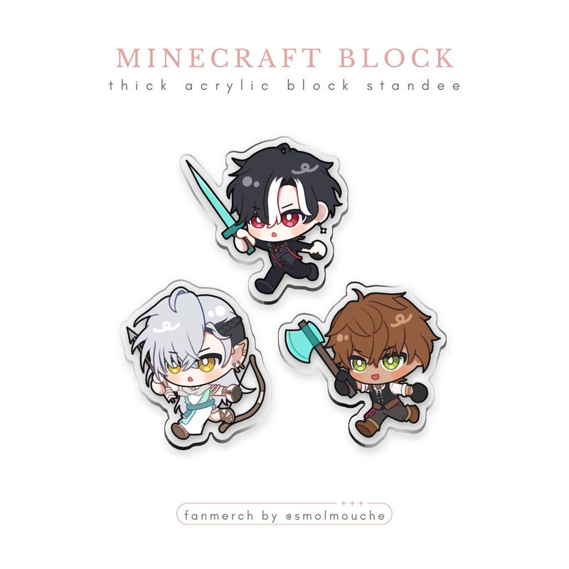 PREORDER - Minecraft Acrylic Block: Luci, Cass, Gale