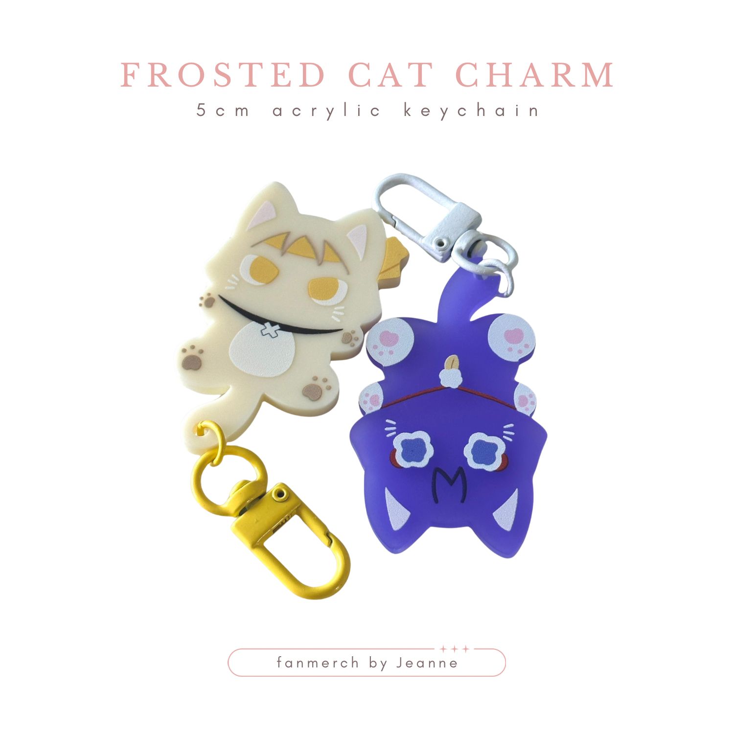 IN STOCK - Frosted Cat Charm