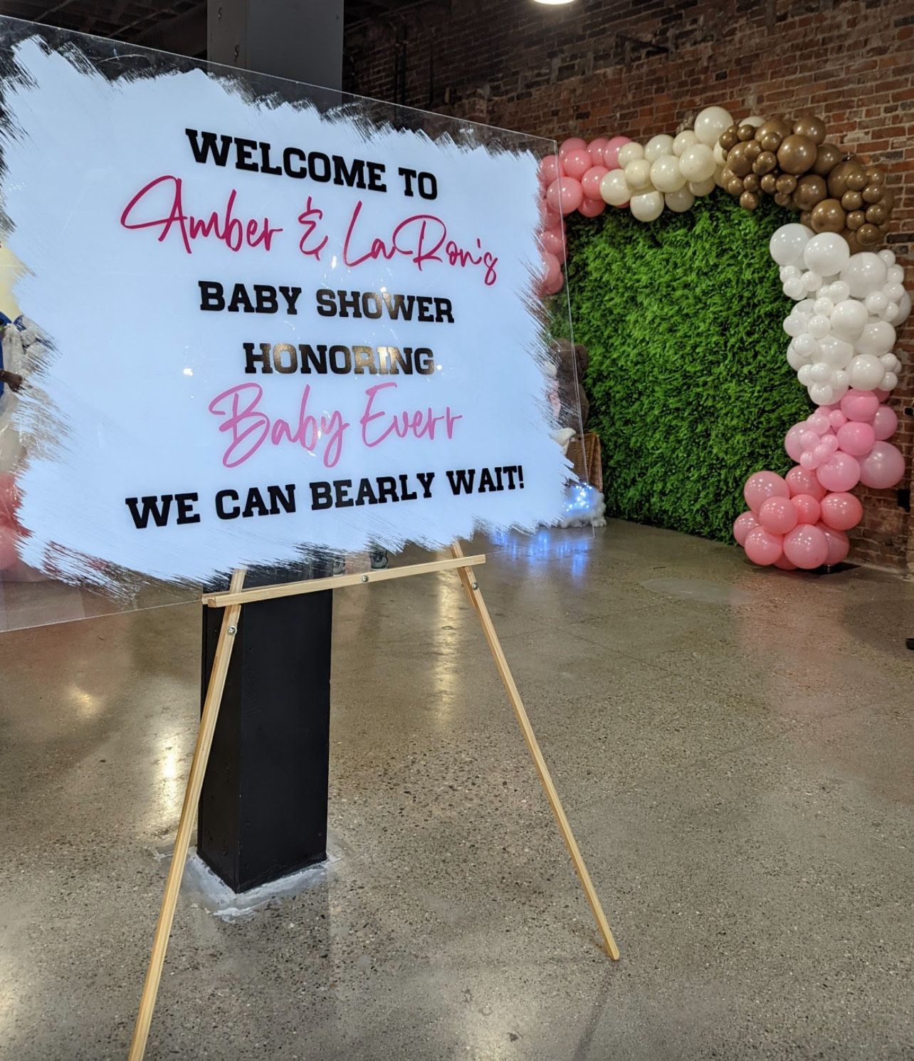 Custom Acrylic Welcome Sign - Rental