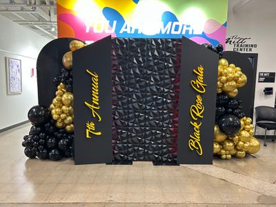 Premium Custom Backdrop w/Organic Balloons