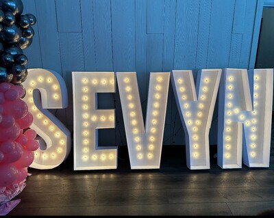 5ft Marquee Letters/Numbers - Rental