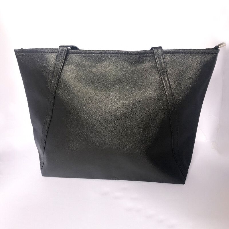 Minimalist PU Tote Bag (BLACK)