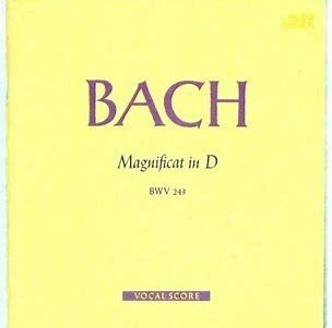 Score - Bach Magnificat