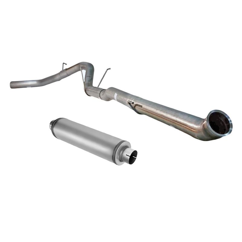 Ram Cummins 6.7L   Downpipe Back Exhaust System (2019-2024) ,  - -  4 Inches w/ Muffler
