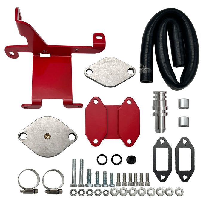 2009-2024 6.7L Ram Cummins 2500 3500 EGR Valve Cooler Delete Kit Red