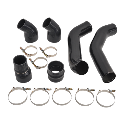 Intercooler Pipe &amp; Boot Kit For 13-18 Dodge Ram 6.7L Cummins Diesel Black