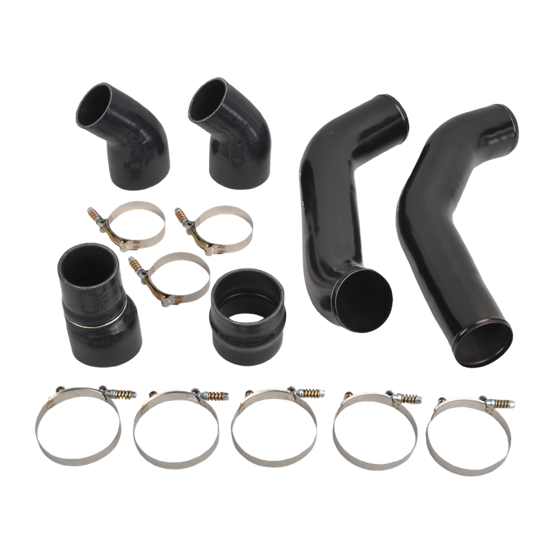 Intercooler Pipe &amp; Boot Kit For 13-18 Dodge Ram 6.7L Cummins Diesel Black