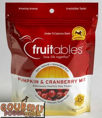 Fruitables 7oz Pumpkin/Cranberry Dog Treat
