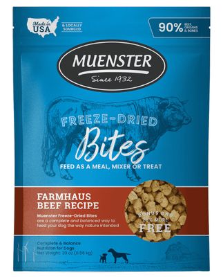 Beef Bites Freeze-Dried Complete & Balanced Food and Treats for Dogs Beef Bites Freeze-Dried Complete & Balanced Food and Treats for Dogs