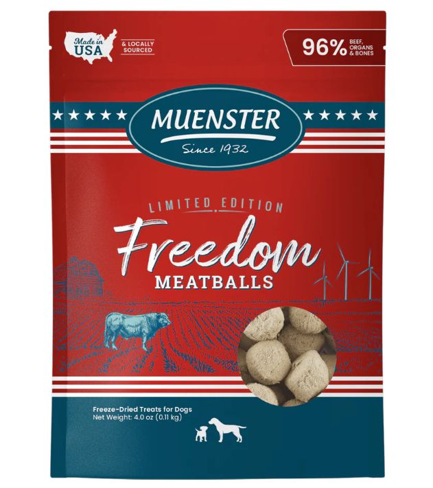 USA-Beef Freedom Meatballs Freeze-Dried Dog Treats