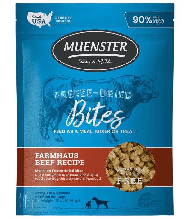 Beef Bites Freeze-Dried Complete & Balanced Food and Treats for Dogs