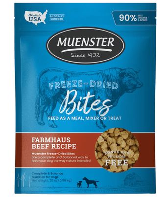 Beef Bites Freeze-Dried Complete & Balanced Food and Treats for Dogs
