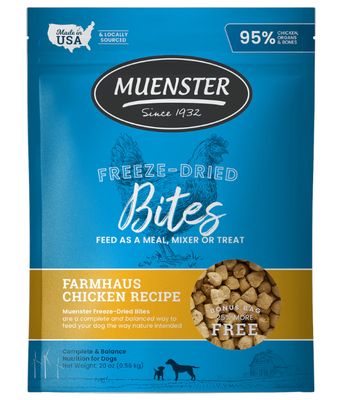 Chicken Bites Freeze-Dried Complete & Balanced Food and Treats for Dogs