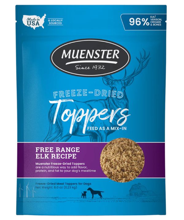 Free Range Elk Freeze-Dried Toppers for Dogs Free Range Elk Freeze-Dried Toppers for Dogs