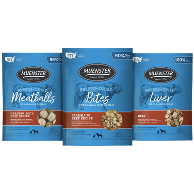 Beef Lover Freeze-Dried Dog Treats Bundle