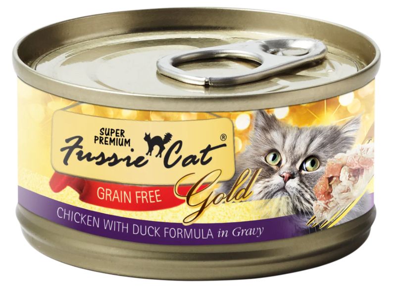 Fussie Cat 2.82oz SP Chkn/Dck in Gravy CatFood