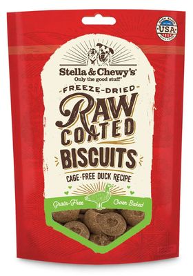 Stella Chewy 9oz Raw Coated Duck Biscuit Stella Chewy 9oz Raw Coated Duck Biscuit