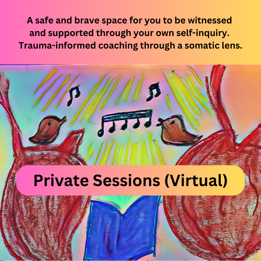 Private (Virtual) Session: Somatic Coaching, Delighted Attention, or Writing Help