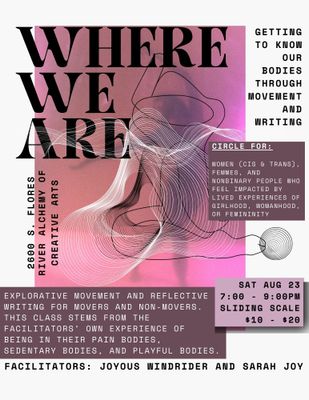 Where We Are - In Person Monthy Circle