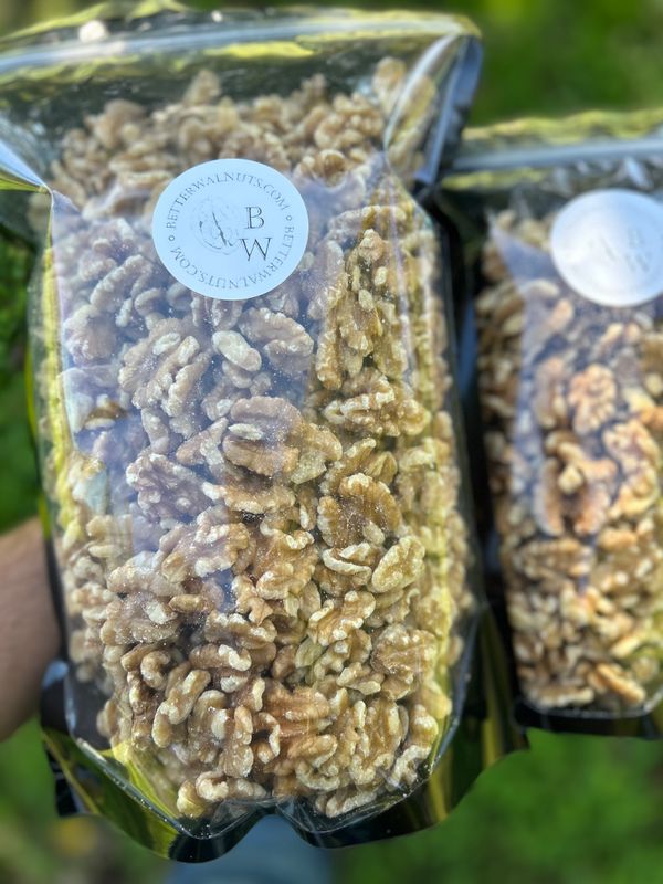 5lb Light Halves and Pieces | Harvest Oct. 2025 Shelled Nov. | 2x 40oz Heat Sealed Resealable Barrier Pouches