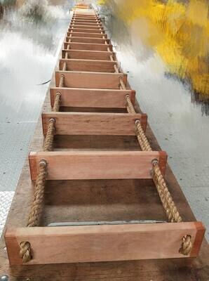 THETIS EMBARKATION LADDER 5/7 MTR WITH WOODEN STEPS
