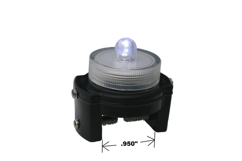 Twist On/Off LED Lights w/ Brackets (Qty 2) White FREE SHIPPING