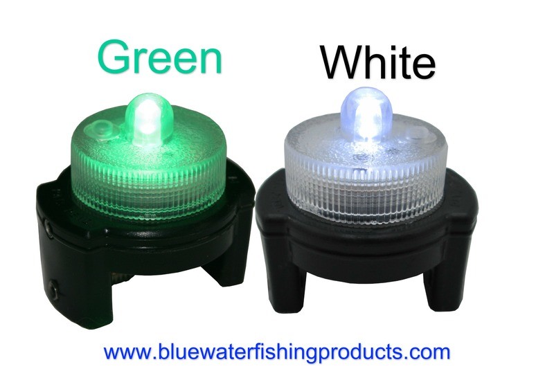 Planer Board LED Lights (3 Modes On/Off,Qty 2,White &amp; Green)FREE SHIPPING
