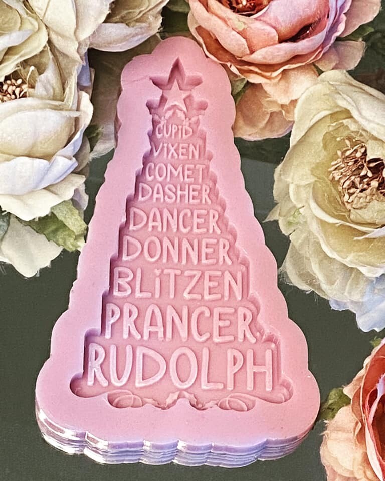 Christmas Tree with Reindeer Names