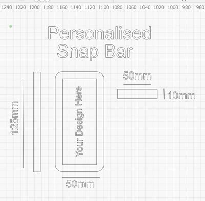 Personalised Snap Bar Mould