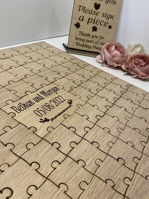 14 Piece Wedding Puzzle Guestbook