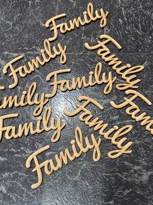 Wooden MDF Cut Out Words (pk10)