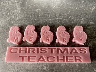 Merry Christmas Teacher Combo Mould