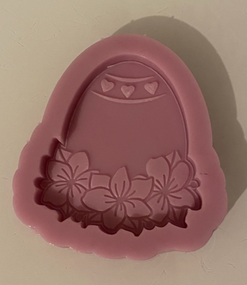 Easter Egg With Flowers 1 Mould