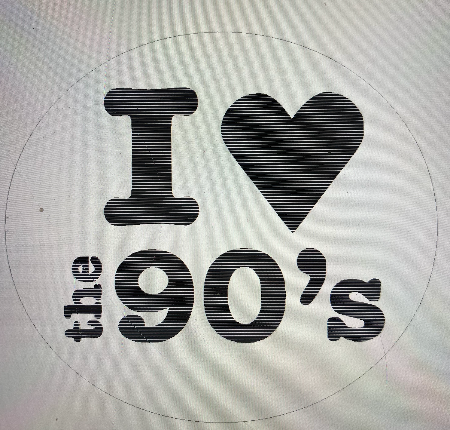 I Love The 90's Mould
