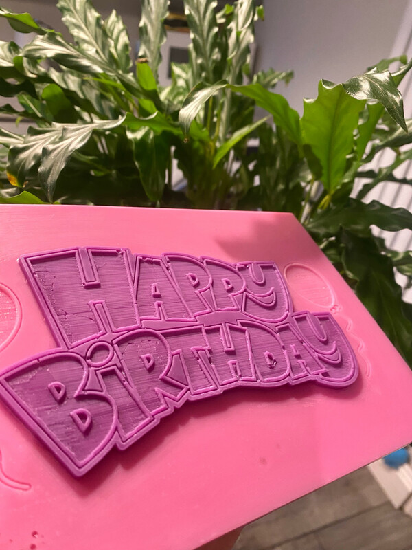 Happy Birthday Smash Slab 220mm X 150mm
