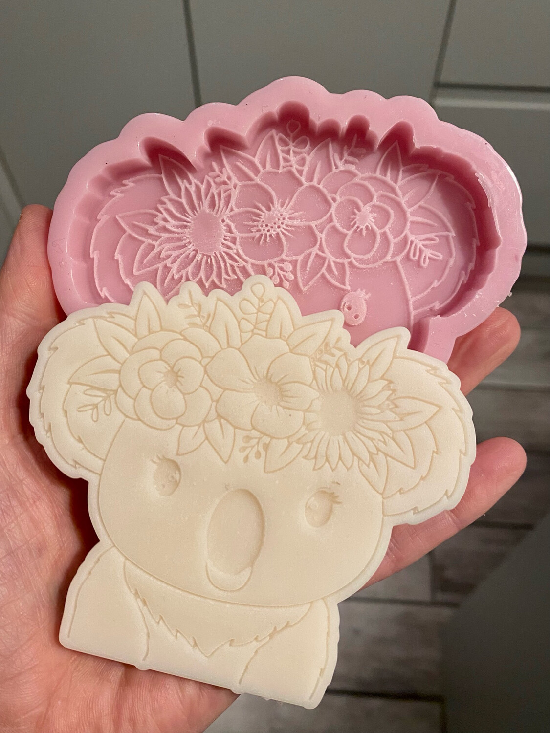 Cute Koala Mould With Flowers
