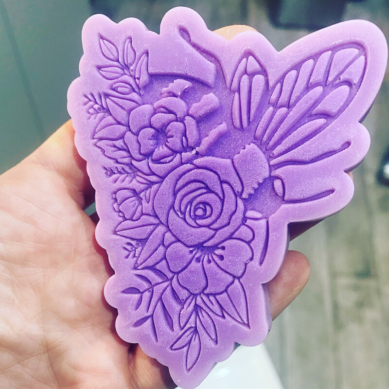 Cute Bee With Flowers