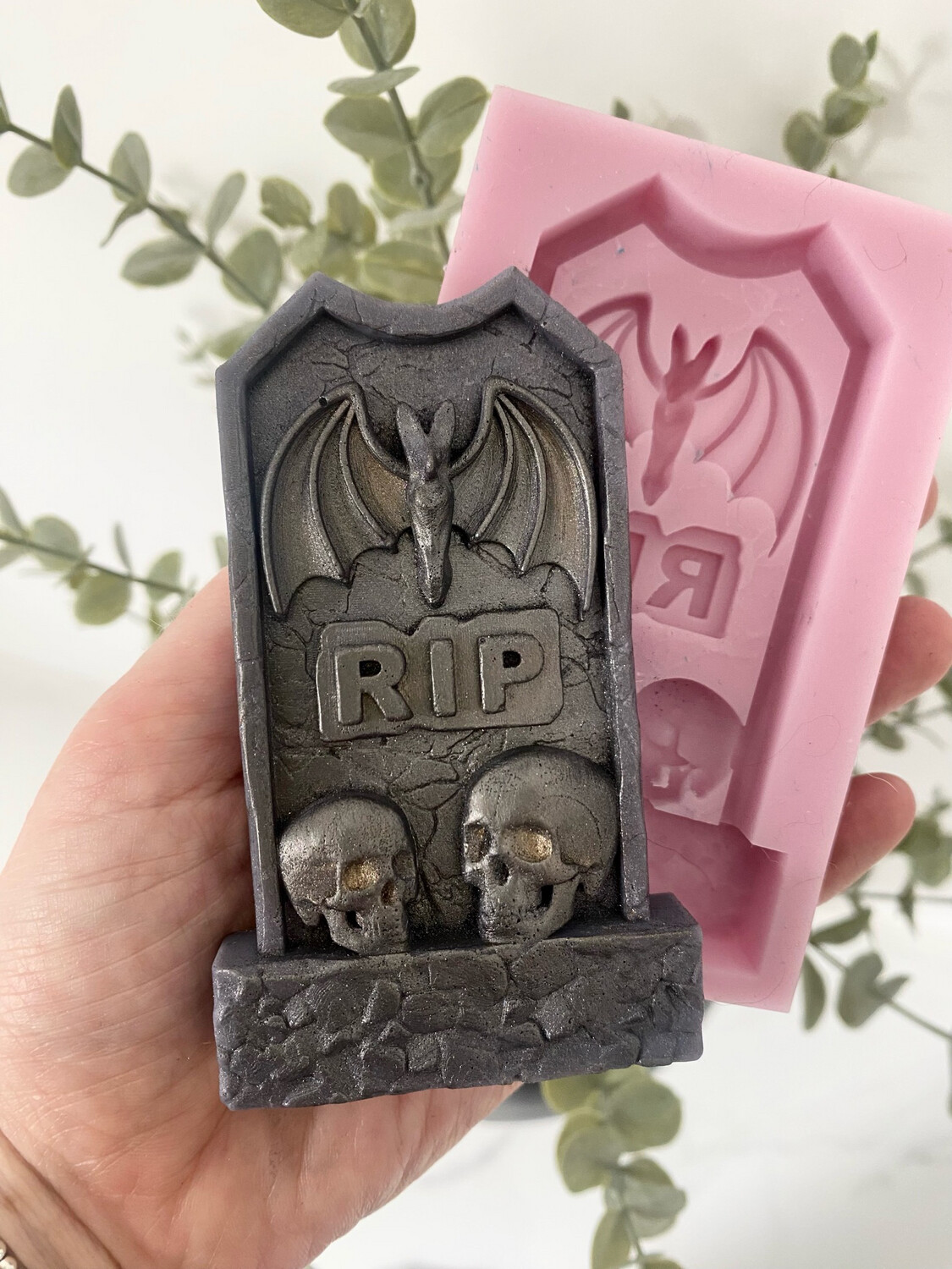 3d Rip Tombstone Bat Mould