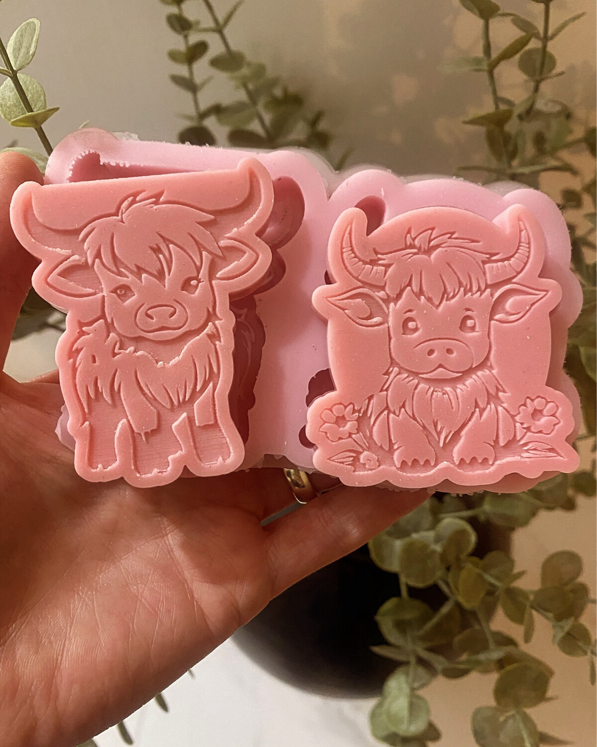 Set of 2 Highland Cow