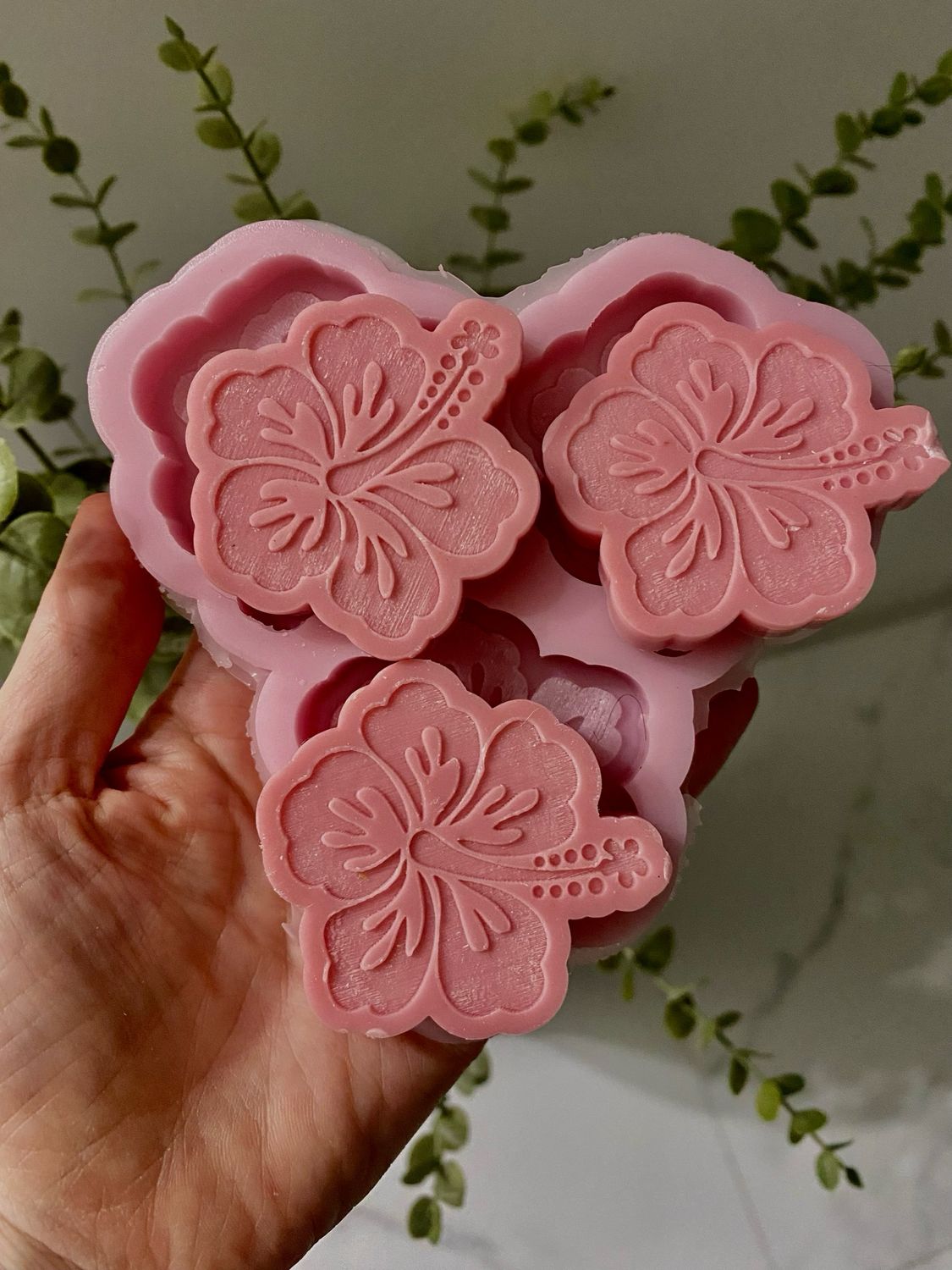 Set Of 3 Tropical Flowers