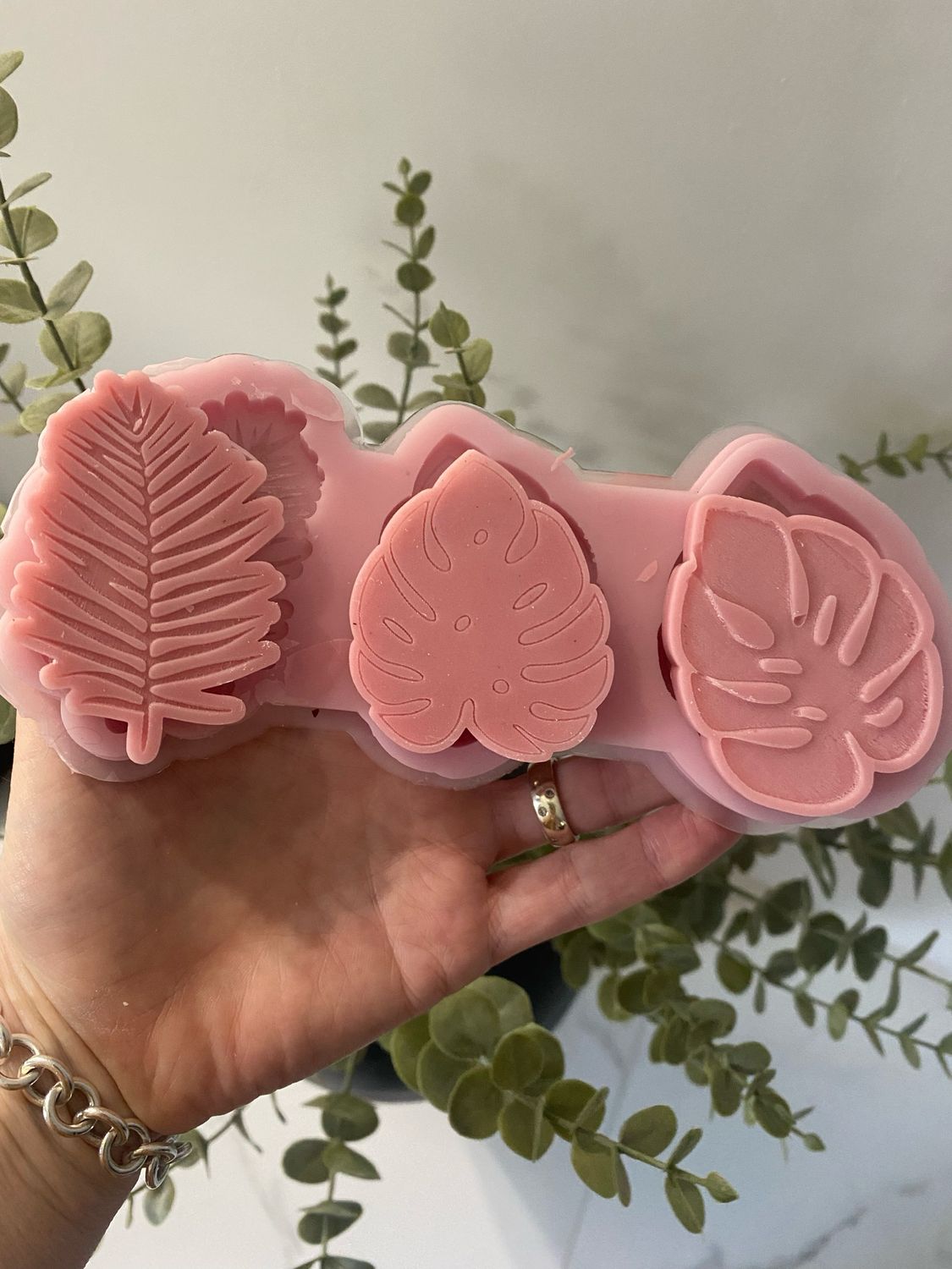 Set Of 3 Tropical Leaves