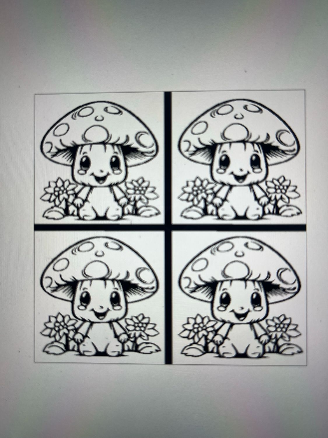 Cute Mushroom Split Bar