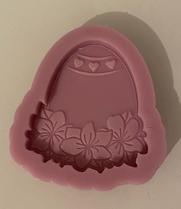 Easter Egg With Flowers 1 Mould