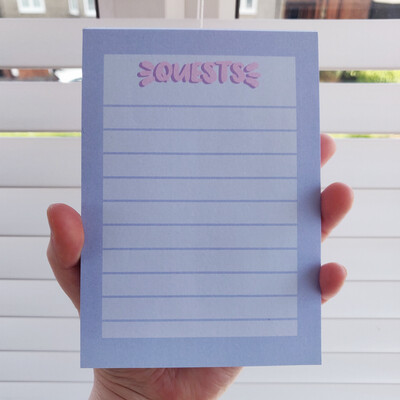 Quests Notepad 'Pastel'