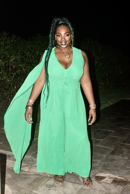 AYANA GREEN BELL BOTTOM JUMPSUIT