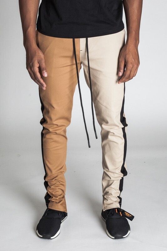 men khaki joggers