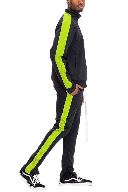 BLACK LIME MEN TRACK SET