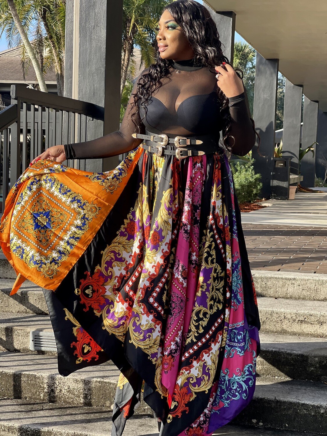 inviting maxi skirt